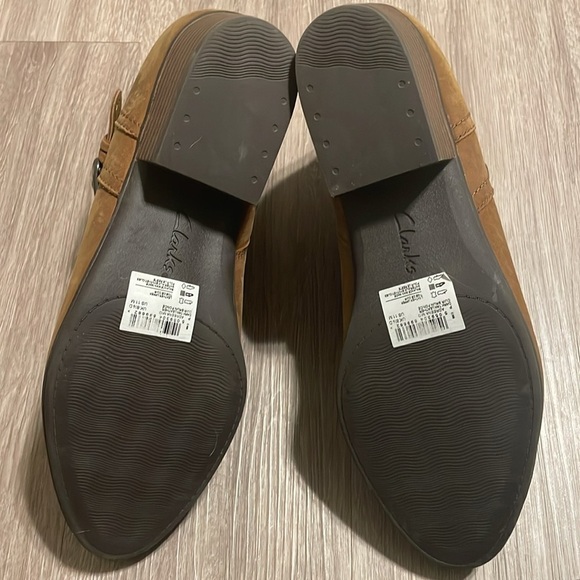 Clark’s Women’s Adreena Hope Booties Size 11 Tan Leather Western Coastal Cowgirl - Picture 15 of 16